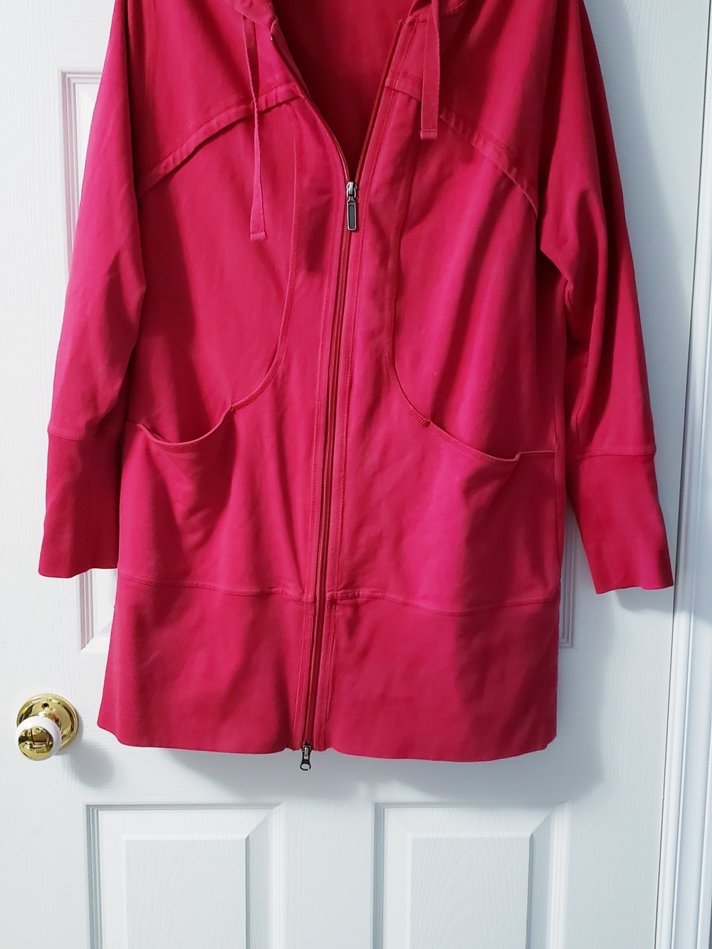 Jockey Women's Zip-Front Hooded Jacket in Fuchsia Pink
